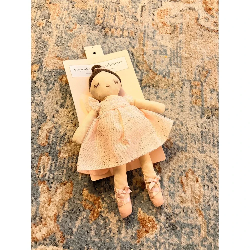 NWT Cupcakes & Cashmere Plush Toy Ballerina Doll Pink - Picture 2 of 6